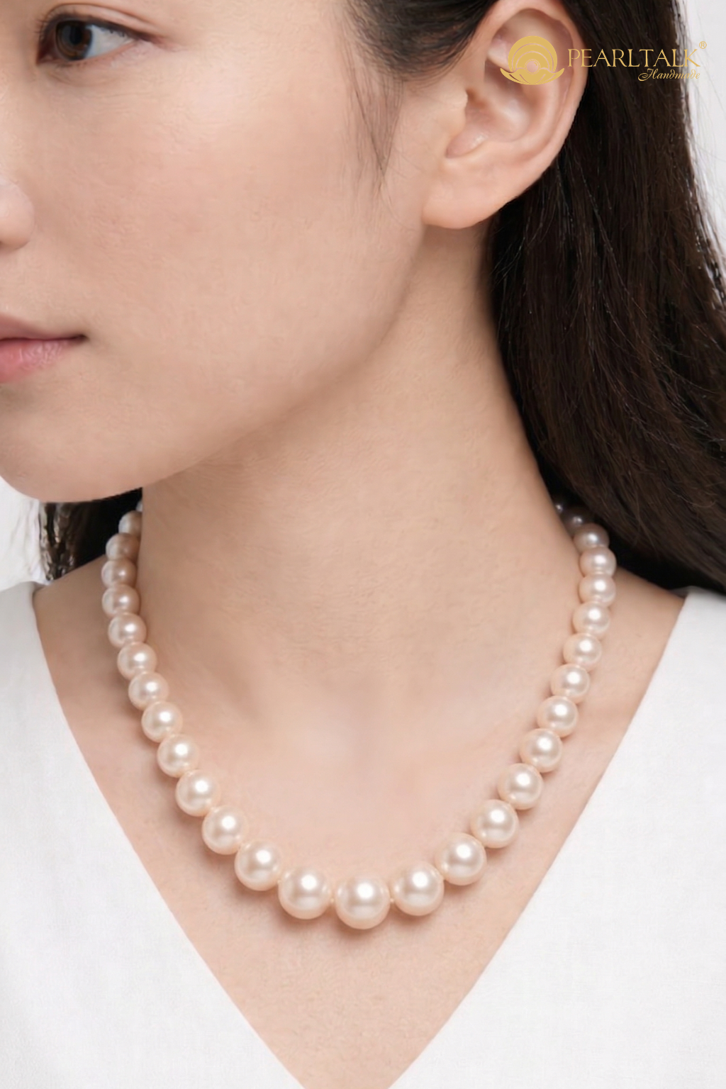 CHUỖI NGỌC TRAI LOVE TRẮNG